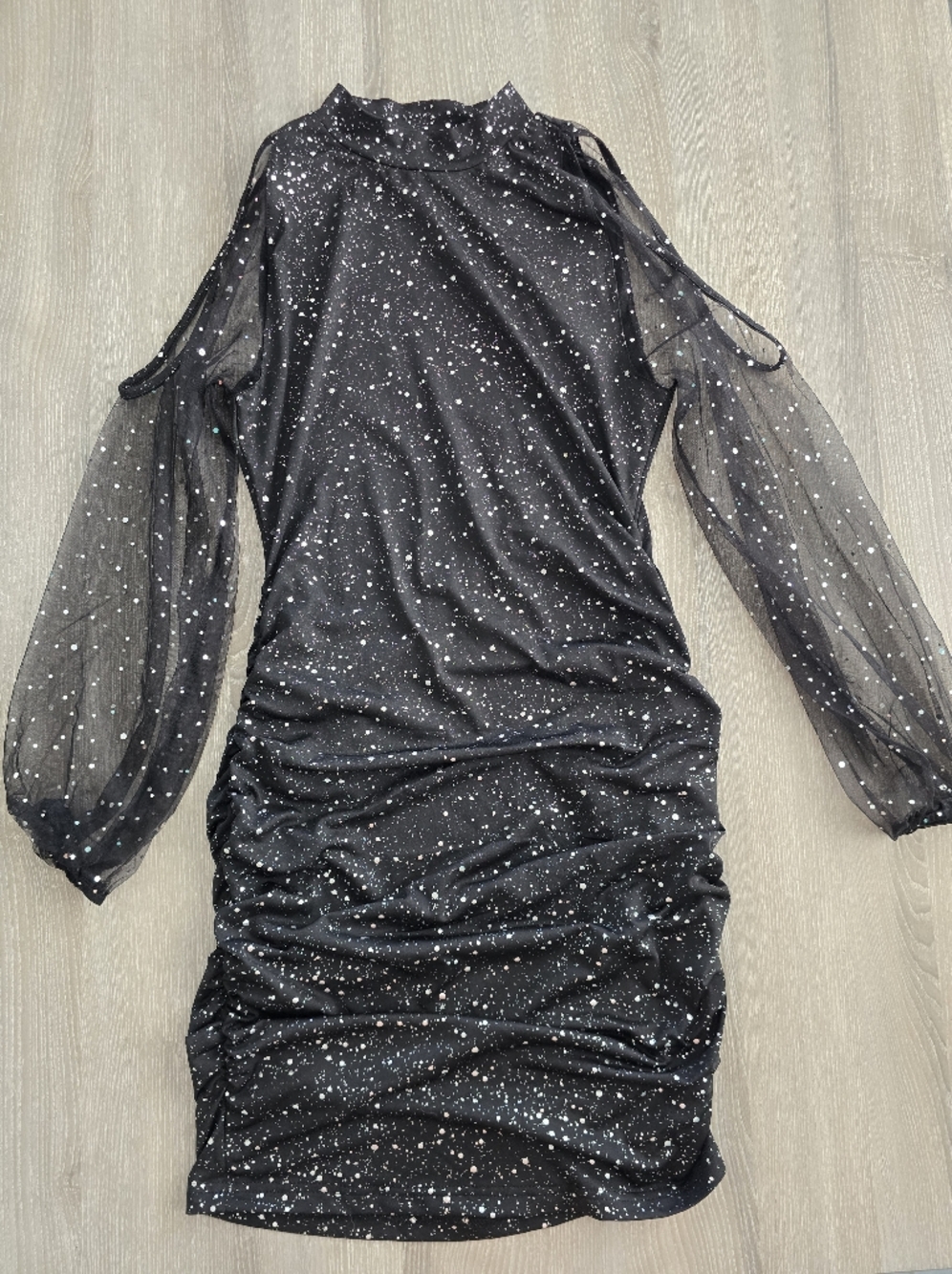 Mesh Cold-Shoulder Dress - Picture 2 of 8
